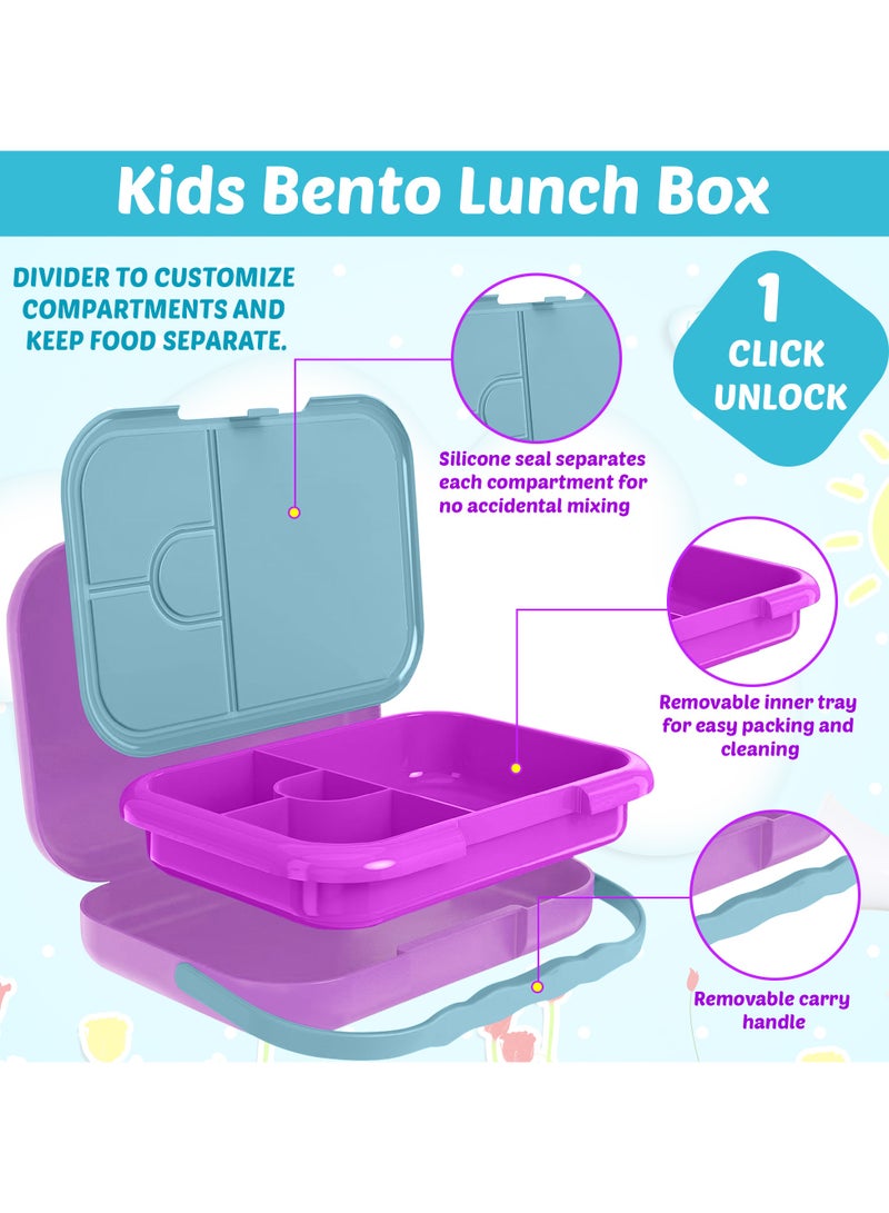Baitywbnati B&B Bento box with handle 4 compartments - Image 4