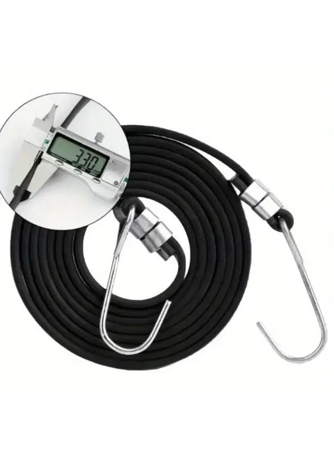 2 Heavy Duty Elastic Ropes 200cm 78 74in 2pcs High Elasticity Durable Cargo Straps - Image 4