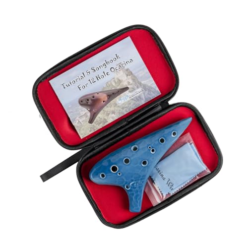 OcarinaWind® "Ocean Wave" Professional 12 Hole Ceramic Ocarina,Tenor C Ocarina,ice Crack Craft,alto C,Christmas Gift Idea - Image 2