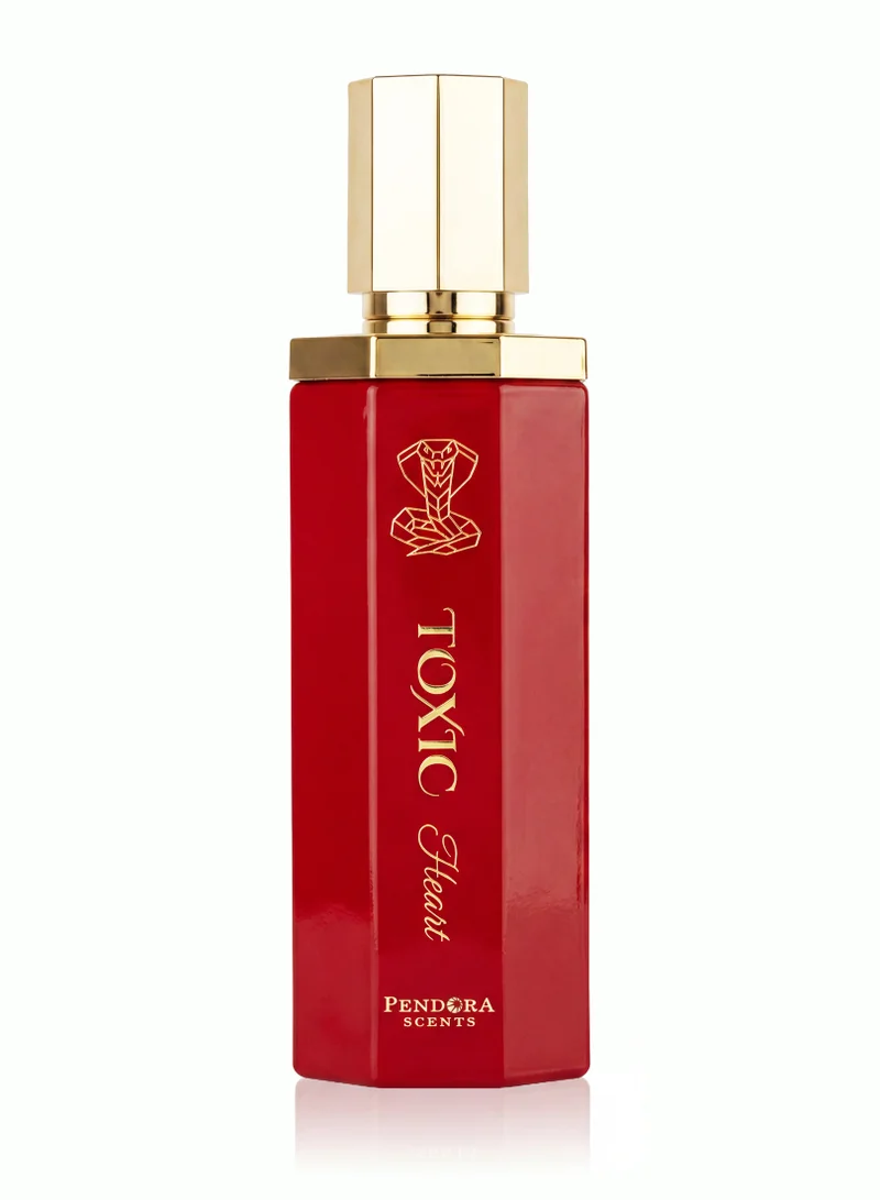Pendora Scents Toxic Heart Eau De Parfum 100ml | Long Lasting Unisex Perfume with Strawberry, Caramel, Leather, Vanilla & Tonka Bean