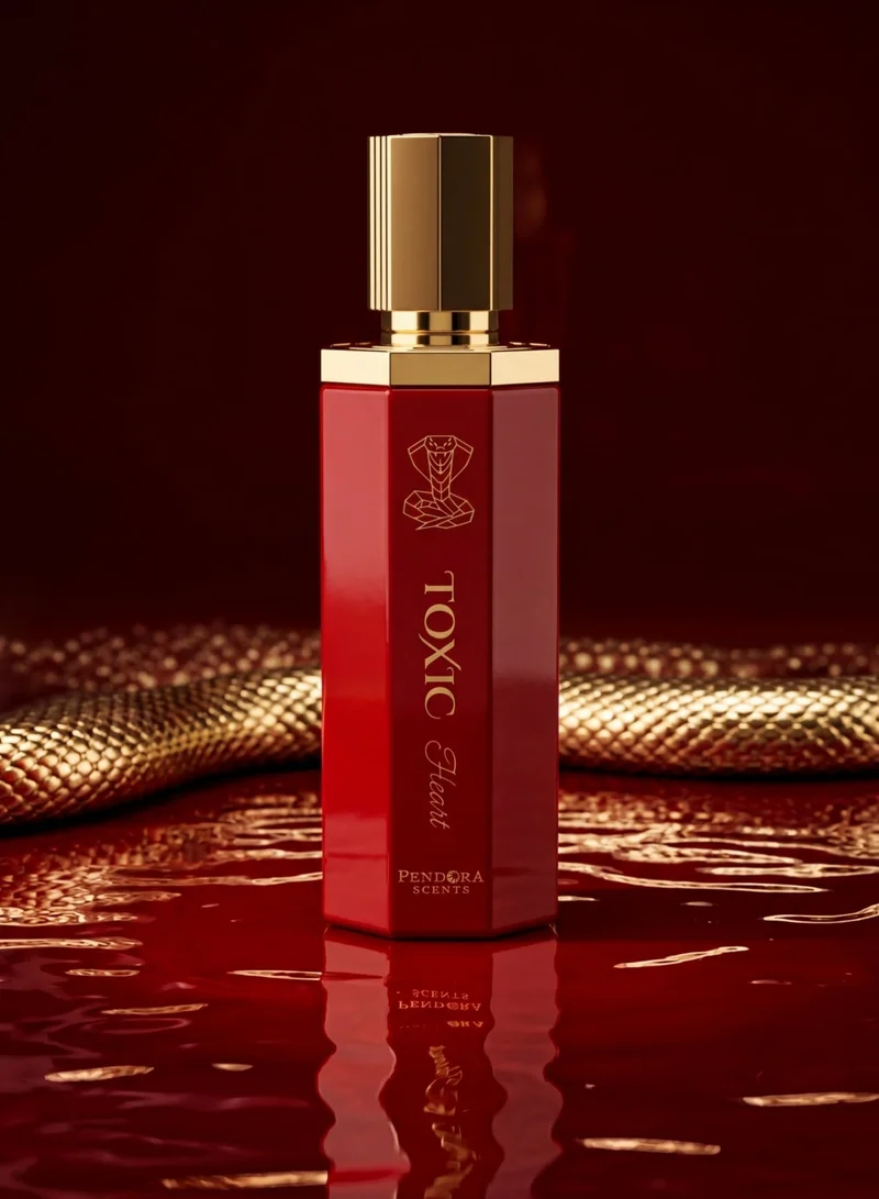 Paris Corner  Pendora Scents Toxic Heart Eau De Parfum 100ml | Long Lasting Unisex Perfume with Strawberry, Caramel, Leather, Vanilla & Tonka Bean  | Best Price UAE