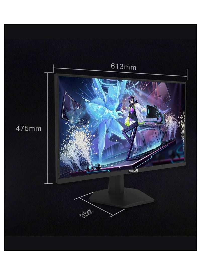 REDRAGON - Ultimate Gaming Monitor 27 Inch - 180Hz IPS Display, 1ms Response Time, FreeSync Compatible, FHD Resolution, Bezel-Less Display, HDMI & DP Support – PS5 Ready - Image 1