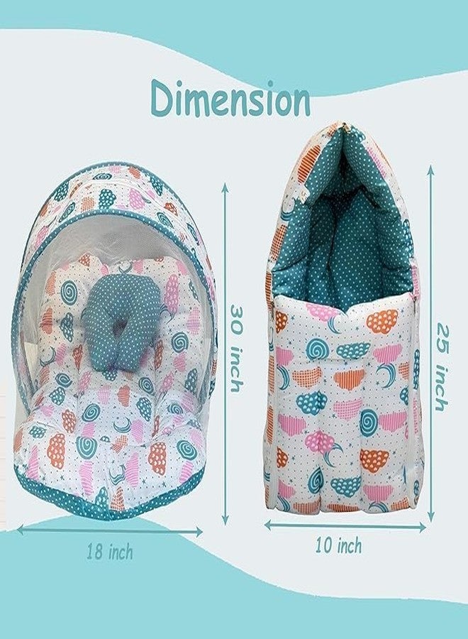 Infantbond by Fareto Newborn Baby Essentials Combo Set 39 in 1 All-Season Hospital Care Kit for Newborns (0-6 Months) | Complete Baby Gift Set | Baby Products All New Born Combo(Green Spiral) - Image 3