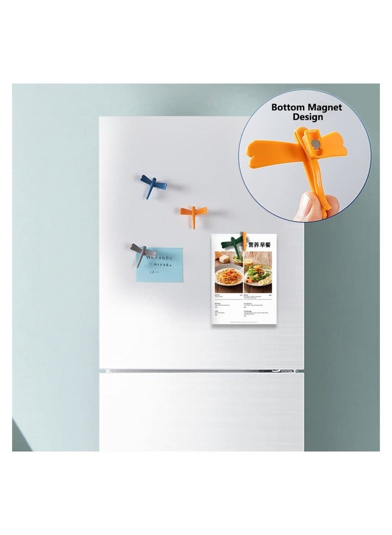 Multifunction Wall Hooks, Reusable Dragonfly Seamless Adhesive Holders, Decorative Hooks for Coat Towel Waterproof Bathroom Kitchen Hanging Heavy Duty, 4 Pcs  - Image 5