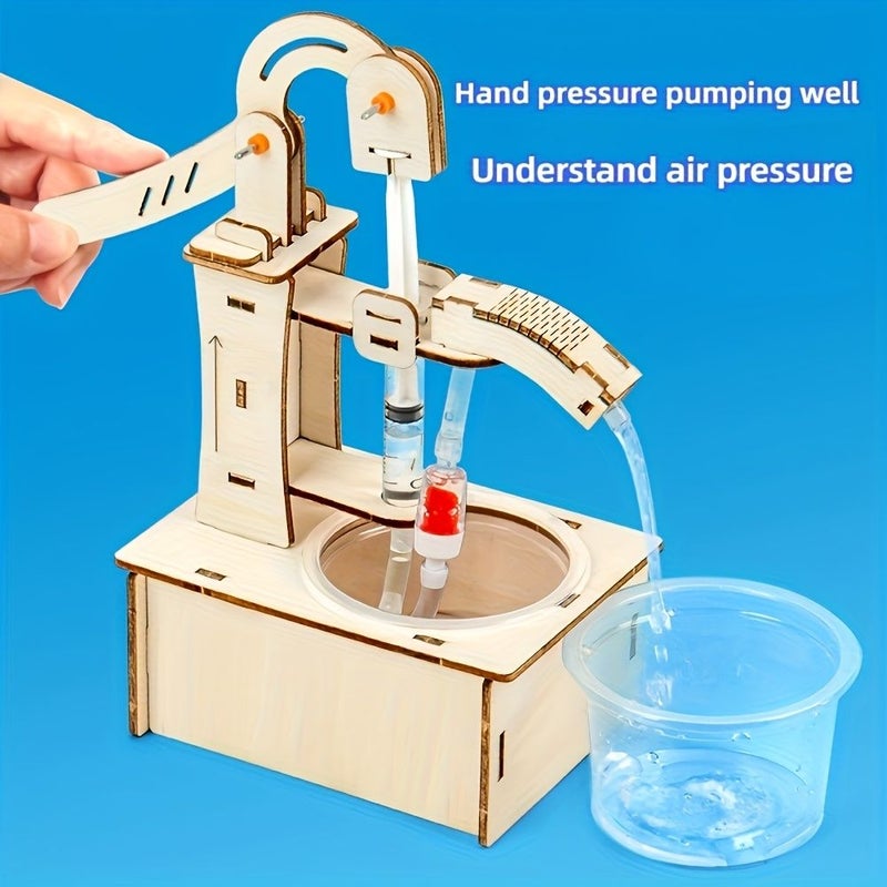 Hand Pump DIY Science Experiment Kit Educational Craft Project With Teaching Materials Demonstrator - Image 1