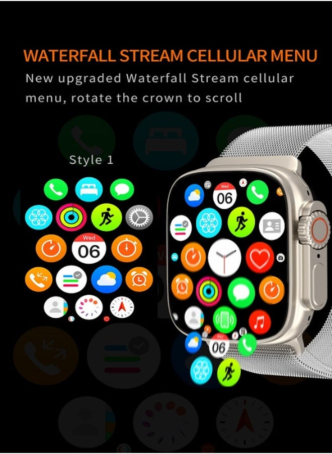 iOsuite - Ultra Smart Watch with Bluetooth Call HD 2.01" Screen Fitness Tracker with Heart Rate Blood Pressure Blood Oxygen Sleep Monitor, IP68 Waterproof Activity Tracker for Android and IOS Phones - Image 1