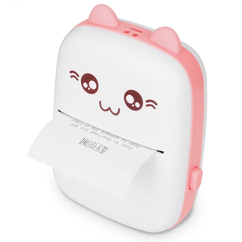 Mini Photo Printer for Bluetooth Wireless High Resolution Peripage Pocket Mobile PhonePink - Image 4
