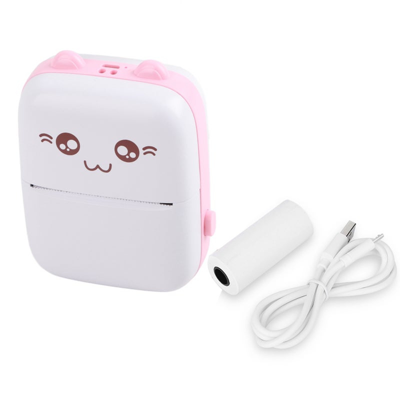 Mini Photo Printer for Bluetooth Wireless High Resolution Peripage Pocket Mobile PhonePink - Image 1