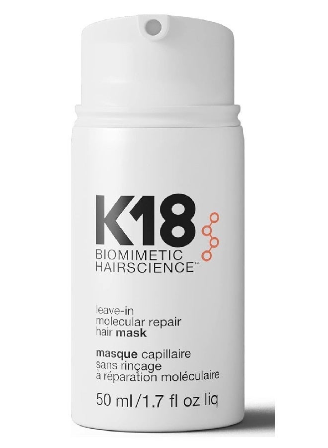 كيه ثمانية عشر قناع الشعر لإصلاح الشعر بالجزيئات، يُترك على الشعر، 50 مل - Image 1