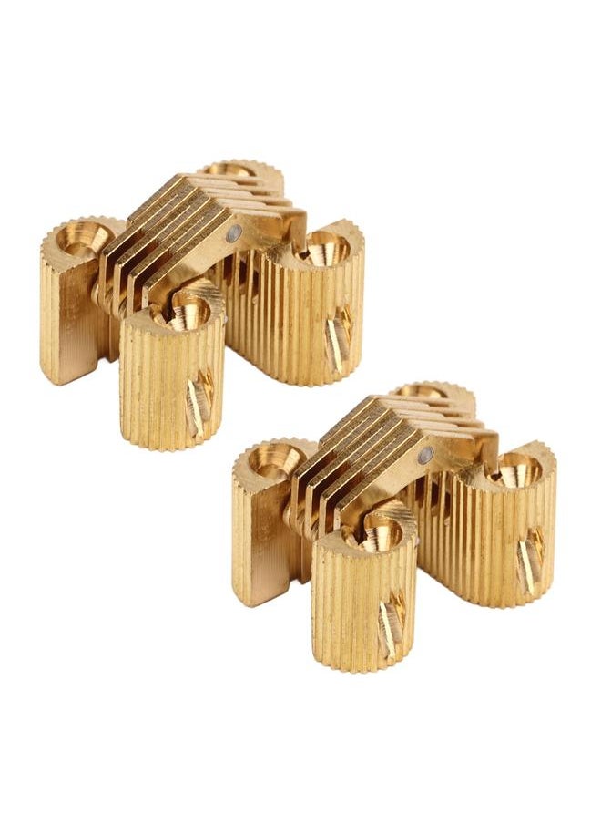 Thoraya 2PCS Hidden Hinges 180 Degree Opening Copper Concealed Hinges for Cabinet Door Gift Box  - Image 5