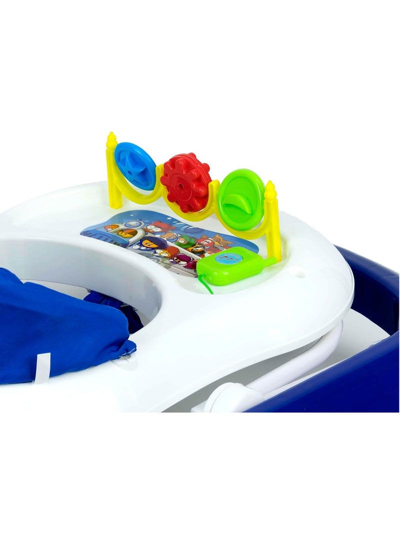 BABY PLUS Foldable And Multifunctional Walker White Blue - Image 5
