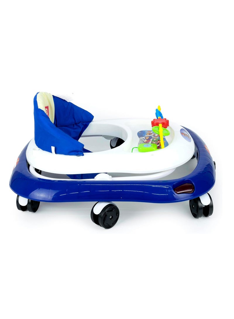 BABY PLUS Foldable And Multifunctional Walker White Blue - Image 4