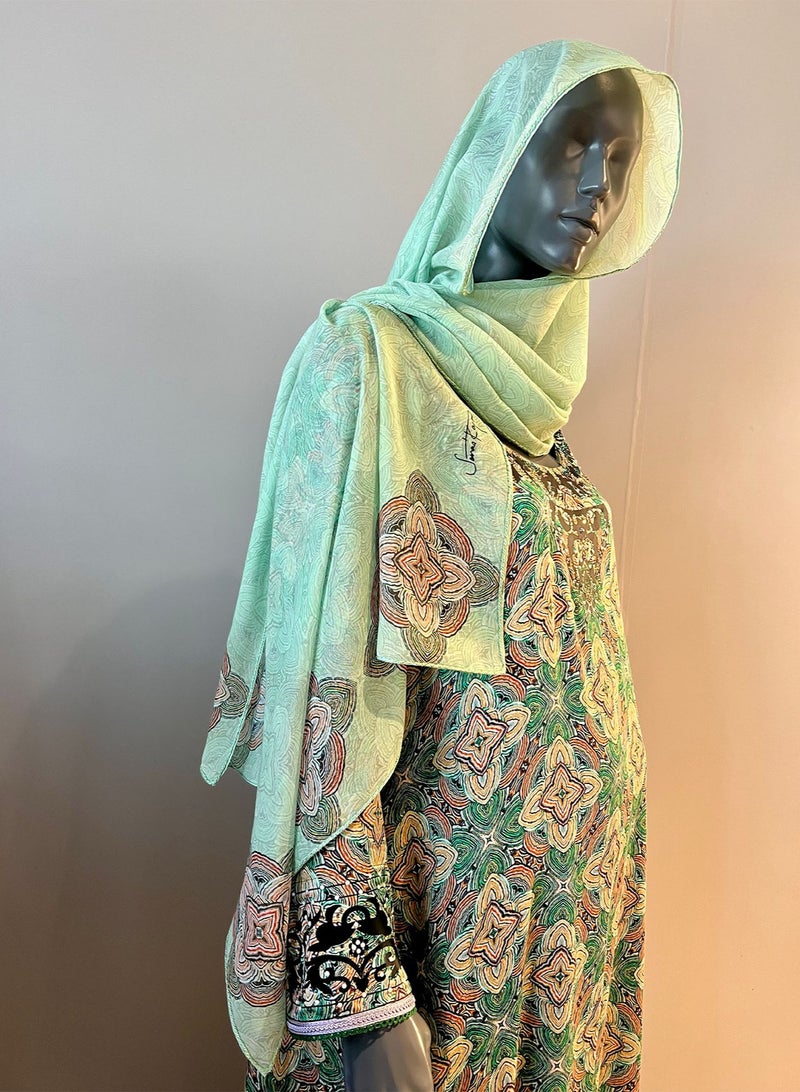 Sana'a Kayum Jalabiya Dress with Sheila Set - Image 2