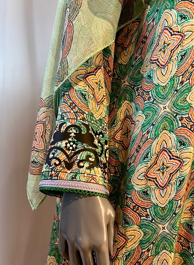 Sana'a Kayum Jalabiya Dress with Sheila Set - Image 3