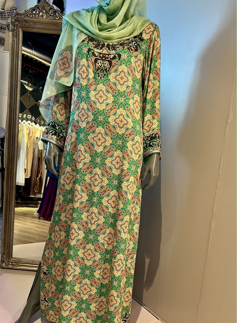 Sana'a Kayum Jalabiya Dress with Sheila Set - Image 4