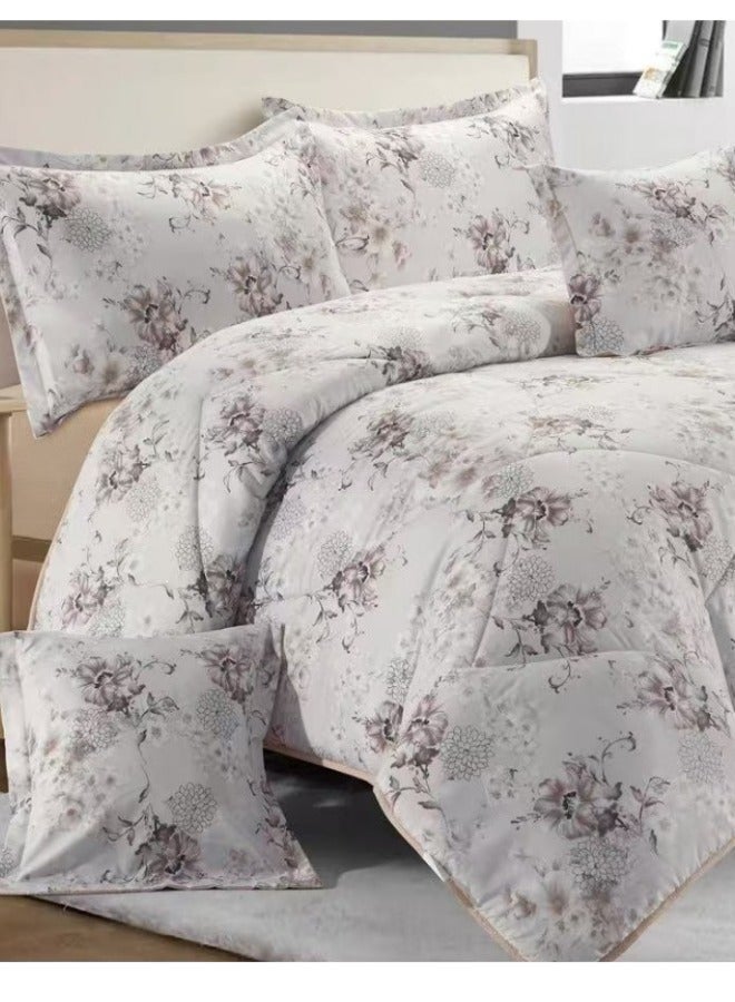 بلو سكاي مفرش سرير نفر من المايكروفايبر بنسبة 100% ، غطاء سرير بتصميم هندسي، قابل للاستخدام على الوجهين، طقم من 4 قطع، مقاس 230X170 سم - Image 5