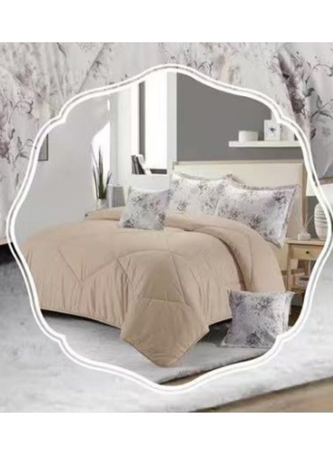 بلو سكاي مفرش سرير نفر من المايكروفايبر بنسبة 100% ، غطاء سرير بتصميم هندسي، قابل للاستخدام على الوجهين، طقم من 4 قطع، مقاس 230X170 سم - Image 4