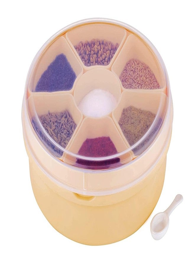 MAGIC SPOON Spice Container Spice Box Masala Box Masala Container (Beige,1100 ml) - Image 3