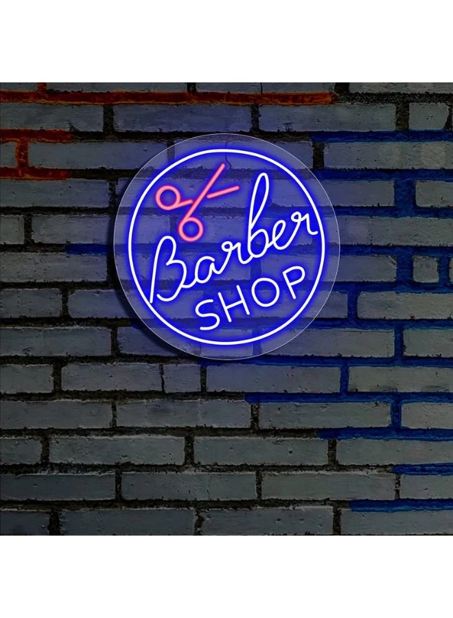 Mariani Salon Barbershop Light Circle Sign Model 50cm Size Wall Lamp - Image 1