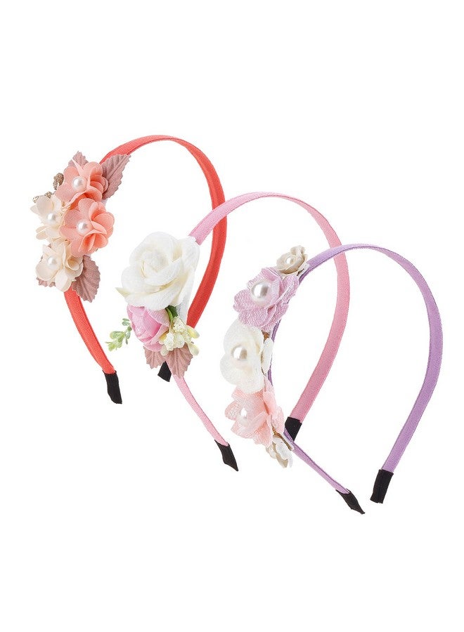 mligril Baby Girl Floral Hairband Headbands Hair Accessories Gifts Plastic Flower Crown For Girl And Women - Image 1