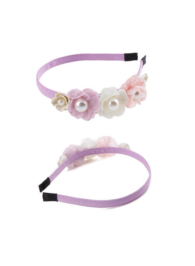 mligril Baby Girl Floral Hairband Headbands Hair Accessories Gifts Plastic Flower Crown For Girl And Women - Image 4
