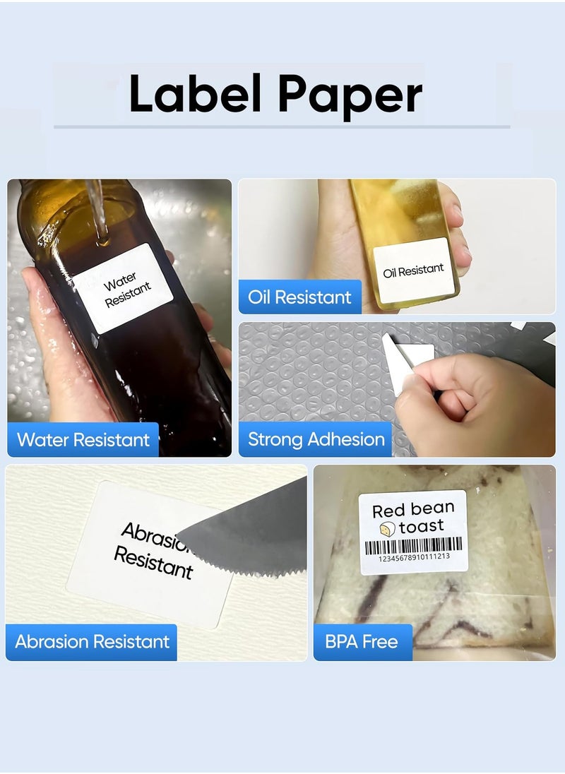 CSIRO 60mm*40mm Thermal Paper Label Punched Label Paper Permanent Self-Adhesive 800 Labels/Roll Waterproof, Moisture-Proof and Anti-Shedding  - Image 4
