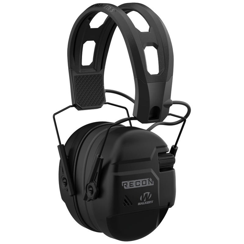 Walker's WALKERS Recon Digital Muffs Durable IPX4 WeatherResistant HD Speakers Hunting Range Shooting Hearing Protection Electronic Muffs 35mm Audio Jack 2 AAA Batteries Included Black - Image 2