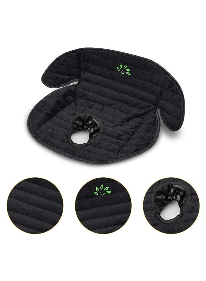 BicycleStore حماية مقعد السيارة بيدل باد، بطانة مقاومة للماء من بايسكل ستور، وسادات تدريب على الحمام قابلة للغسل في الغسالة للأطفال الرضع، غطاء حصيرة لمقعد السيارة، كرسي العشاء (أسود 2 عبوة) - Image 4