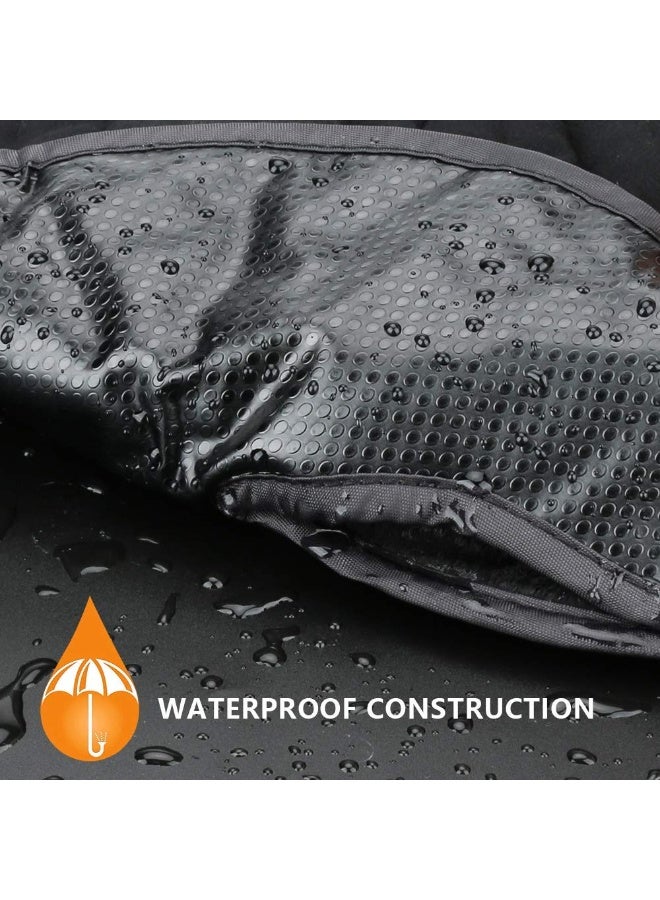 BicycleStore حماية مقعد السيارة بيدل باد، بطانة مقاومة للماء من بايسكل ستور، وسادات تدريب على الحمام قابلة للغسل في الغسالة للأطفال الرضع، غطاء حصيرة لمقعد السيارة، كرسي العشاء (أسود 2 عبوة) - Image 3