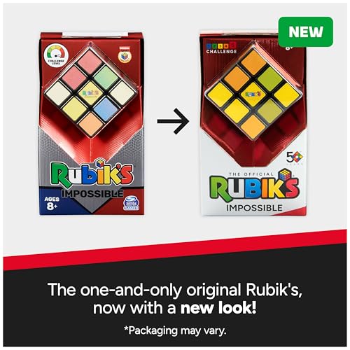 Rubik's Rubik’s Cube, Impossible Cube, Advanced Color-Matching Puzzle, The Original Problem-Solving Brain Teaser Cube, Color-Matching Puzzle, Fidget Toy, Sensory Puzzle, Stocking Stuffers for Ages 8 & Up - Image 5