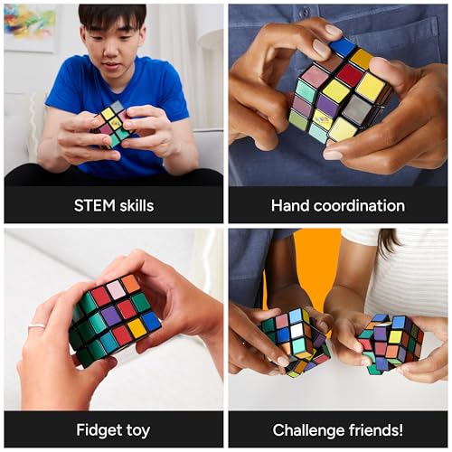 Rubik's Rubik’s Cube, Impossible Cube, Advanced Color-Matching Puzzle, The Original Problem-Solving Brain Teaser Cube, Color-Matching Puzzle, Fidget Toy, Sensory Puzzle, Stocking Stuffers for Ages 8 & Up - Image 4