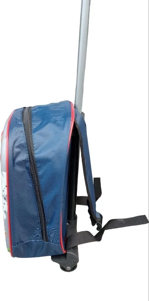 Dzc Kuzenler Avm Dzc Cousins ​​Bag Spderman Wheeled Children Backpack Embossed Spiderman Squeegee School Nursery