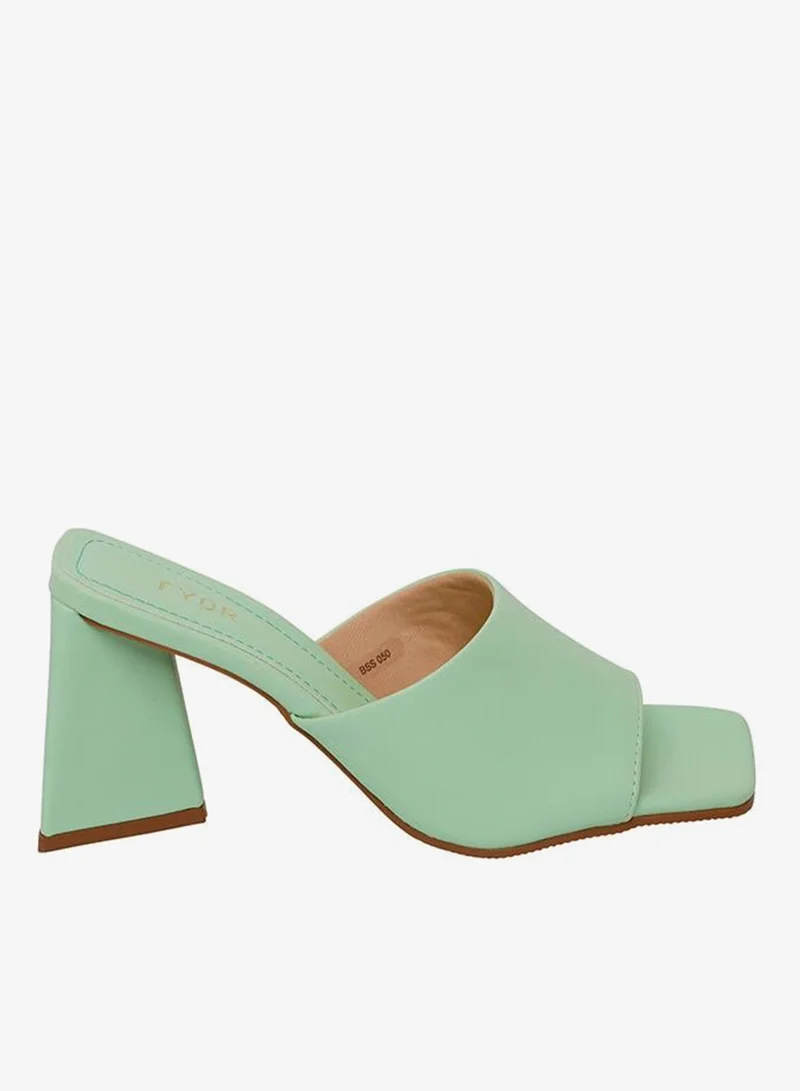 فايور Minimal Block Heel Mule BSS 050
