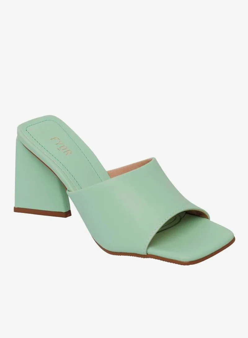 فايور Minimal Block Heel Mule BSS 050