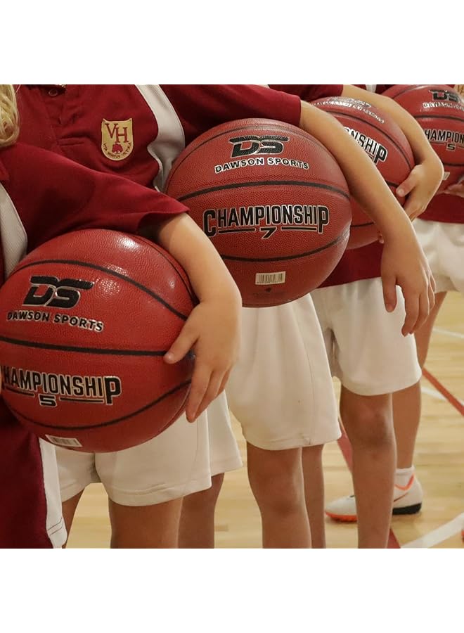 داوسون سبتورتس كرة سلة بطولة DS PU للجنسين (113025) بنية اللون مقاس 5 - Image 5
