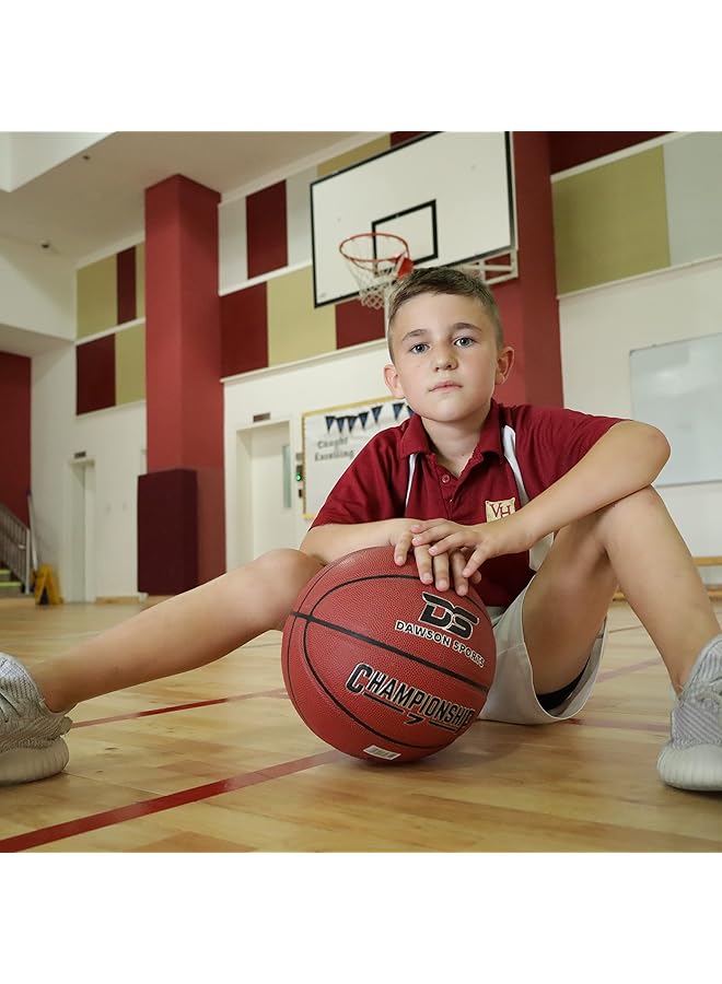 داوسون سبتورتس كرة سلة بطولة DS PU للجنسين (113025) بنية اللون مقاس 5 - Image 3