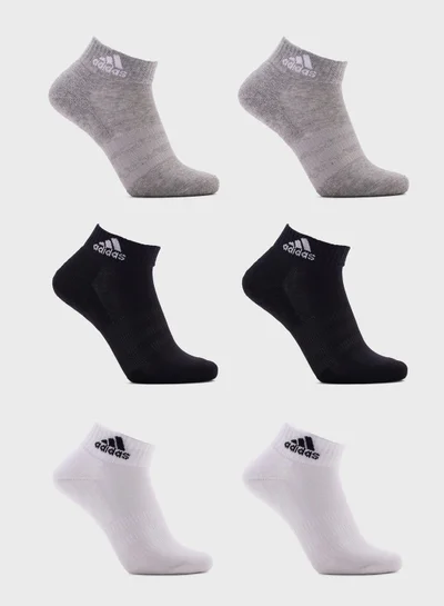 Adidas CUSHIONED SPORTSWEAR ANKLE SOCKS 6 PAIR PACK