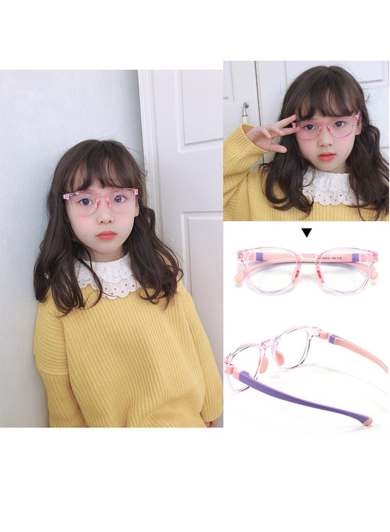 Bincoo 2 Pcs Anti-Blue Light Blocking Glasses Kids Anti Glare Eyestrain UV TV Phone Children Silicone Safety Eyewear for Boys and Girls Age 3-12 - Image 5