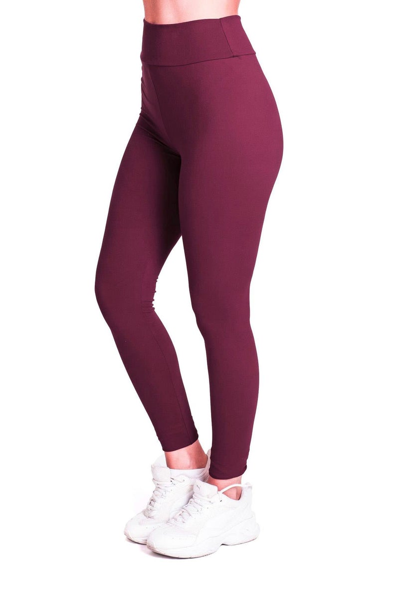 Klassik | Since 1993 | Women/Girls Comfort Fleece Footed Fur Leggings (Without Socks) | Winter Wear Extra Warm, Woolen High Waisted Lined Thigh Highs | Slim Fit Pyjamas, Mehroon-M - Image 3