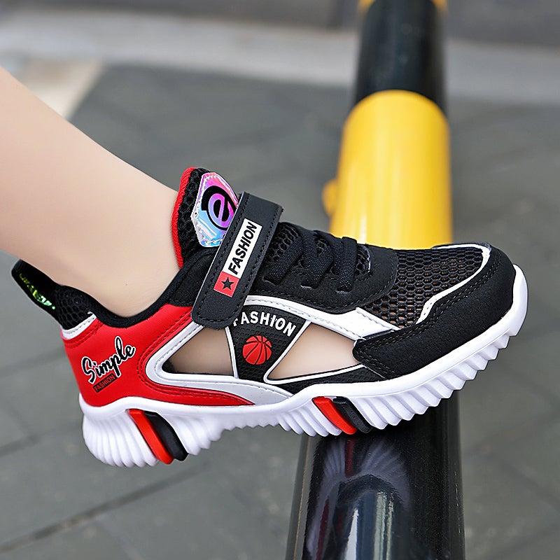 Boys Sandals Summer Mesh Breathable Children'S Torre Shoes Large Children'S Hollow Toe Baotou Boys - Image 4