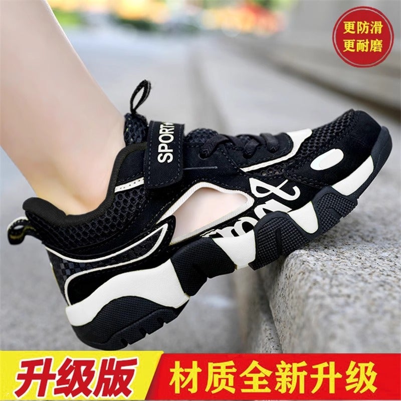 Boys Sandals Summer Children'S Mesh Breathable Baotou Sneaker Middle And Big Children'S Outer Wear Beach Shoes - Image 1