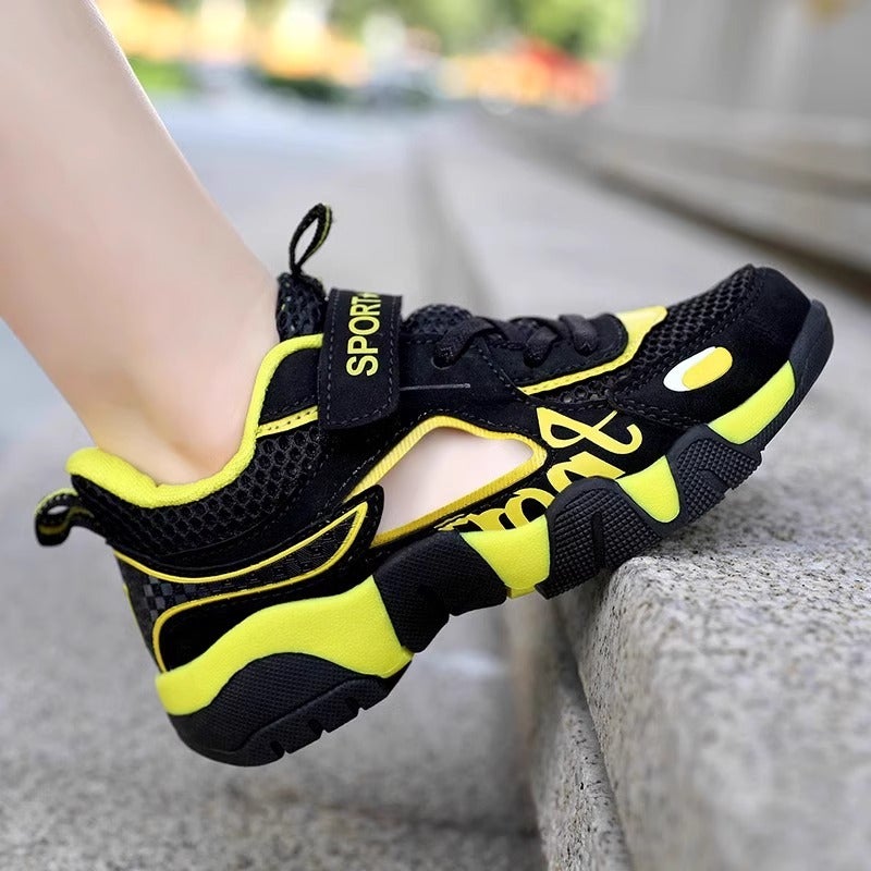 Boys Sandals Summer Children'S Mesh Breathable Baotou Sneaker Middle And Big Children'S Outer Wear Beach Shoes - Image 2