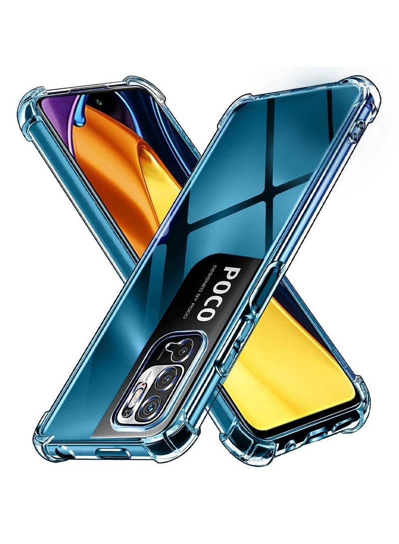 CATANES Xiaomi Poco M3 Pro Case Cover Clear Protective TPU Four Corners Cover Transparent Soft Case - Image 1