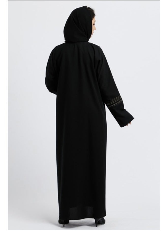 Evva Evva Luxury Saudi Abaya for Women – Elegant Open Front Modest Wear in Premium Fabric – Ideal for Ramadan, Eid, and Everyday Elegance  - Image 1
