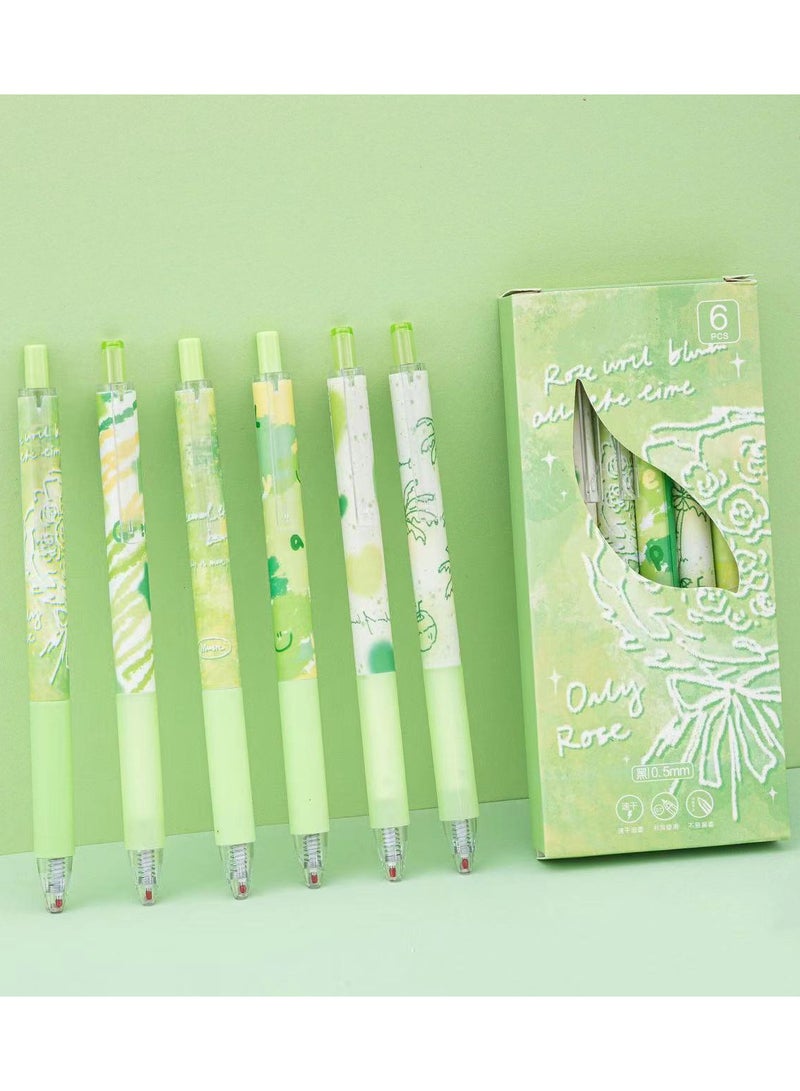 New Green Mood Press Neutral Pen for Student Stationery Exam Writing Test - Image 1