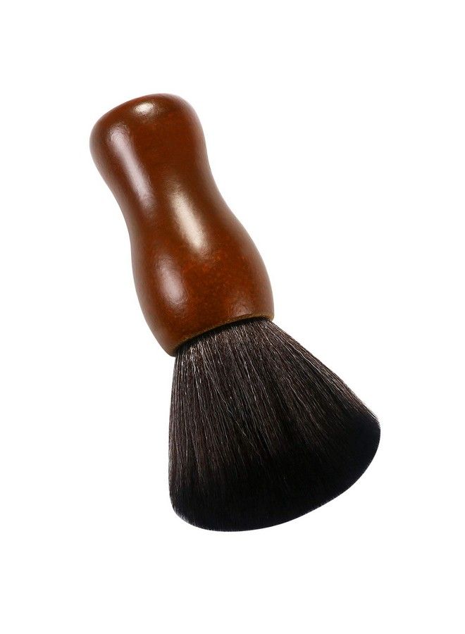 Vtrem Barber Brush Neck Duster Powder Duster Brush Neck Duster Brush For Hair Cutting Barber Accessories Brush Black Brown Barber Hair Brush - Image 3