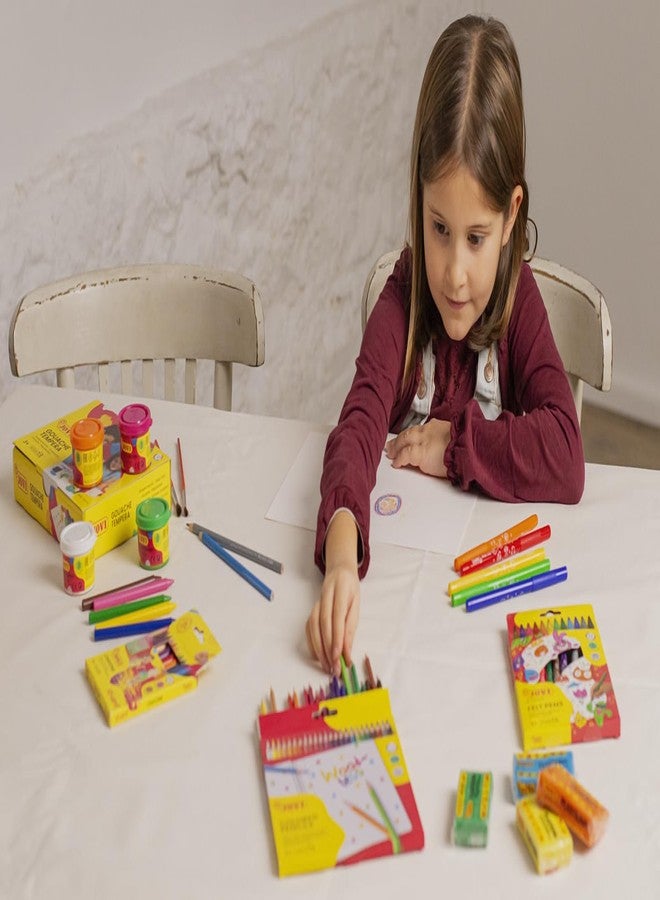 Jovi Woodless coloured pencils, wood-free, triangular shape, from 3 years, shatterproof, 24 colours in a box - Image 4