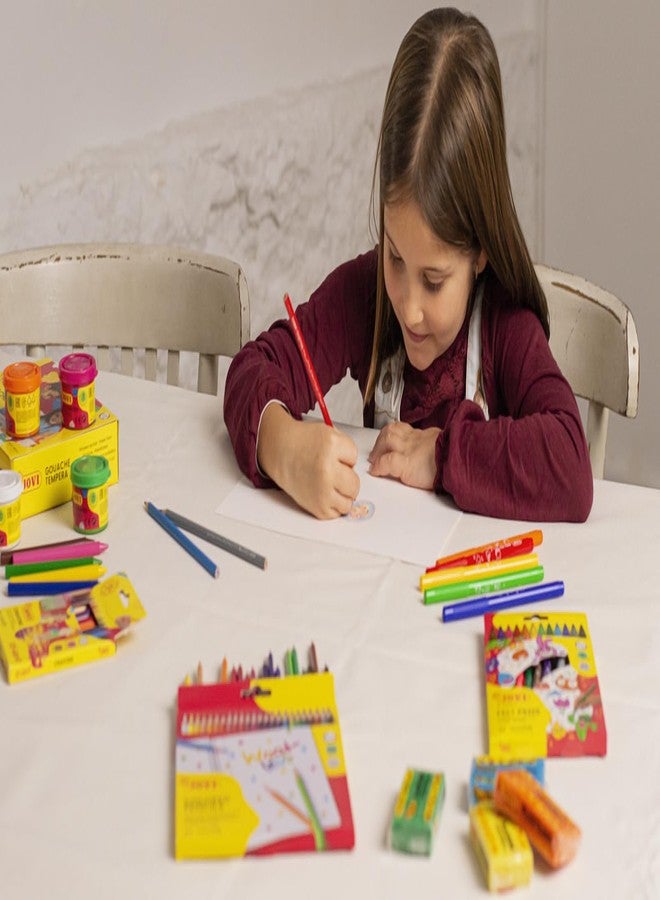 Jovi Woodless coloured pencils, wood-free, triangular shape, from 3 years, shatterproof, 24 colours in a box - Image 5