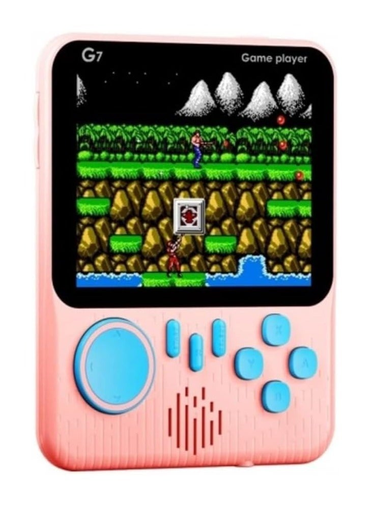 G7 Ultra-thin Mini Retro Handheld Portable Game Console 3.5-Inch LCD Color Screen Built-In 666 Game with Inbuilt Speaker Connect with TV Gameboy Best Gifts for Kids Game Box (colour per as available) - Image 1