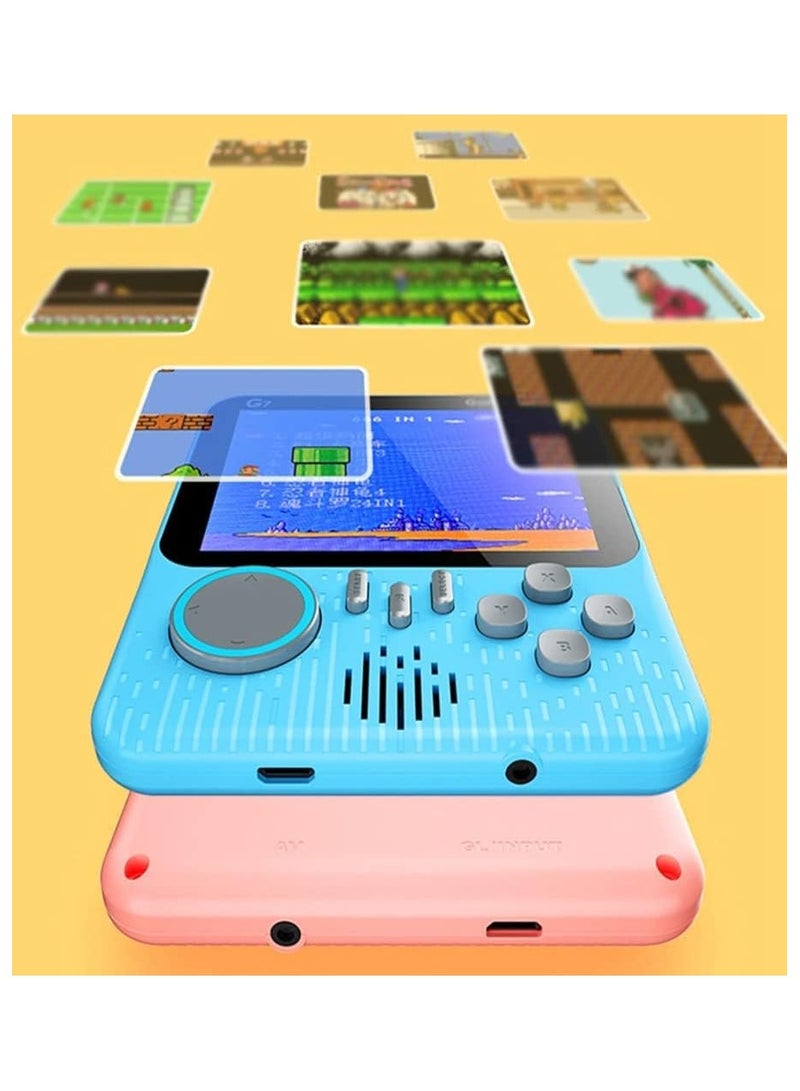 G7 Ultra-thin Mini Retro Handheld Portable Game Console 3.5-Inch LCD Color Screen Built-In 666 Game with Inbuilt Speaker Connect with TV Gameboy Best Gifts for Kids Game Box (colour per as available) - Image 4